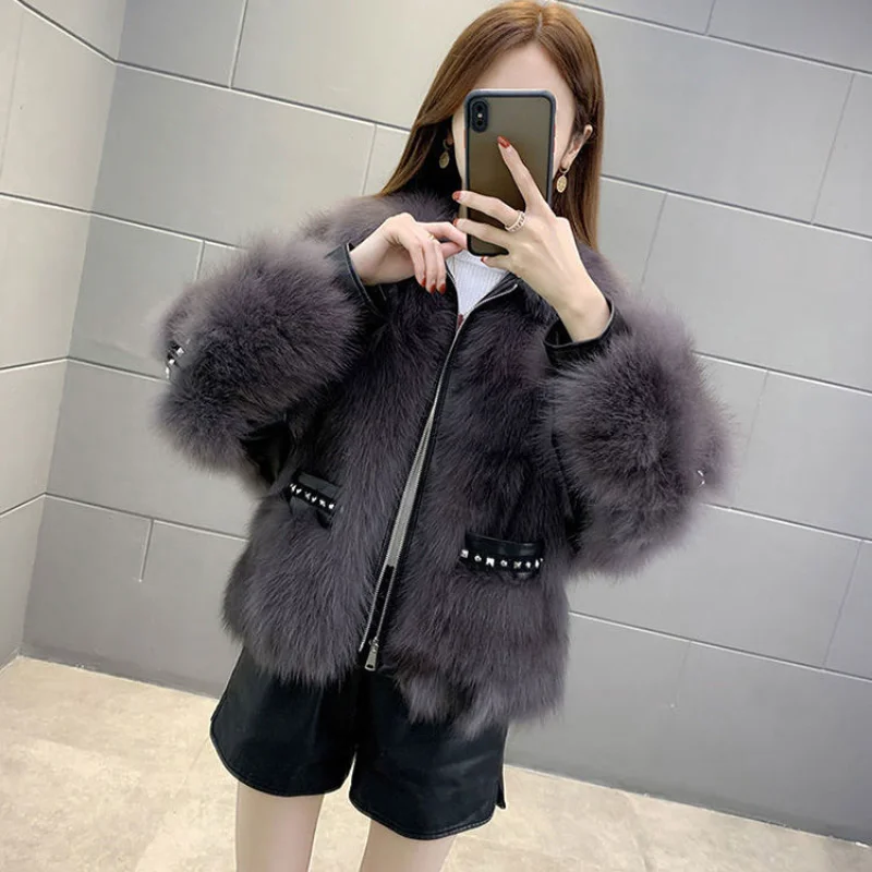 

2022 Winter New Women Plush Jacket High Quality Mid Length Single Breasted Fleece Warm Faux Fur Coats Elegant Female Clothing
