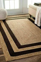 Rug  Jute Natural Braided Style Carpet Reversible Living Modern Area Rag Rug Home Floor Decoration