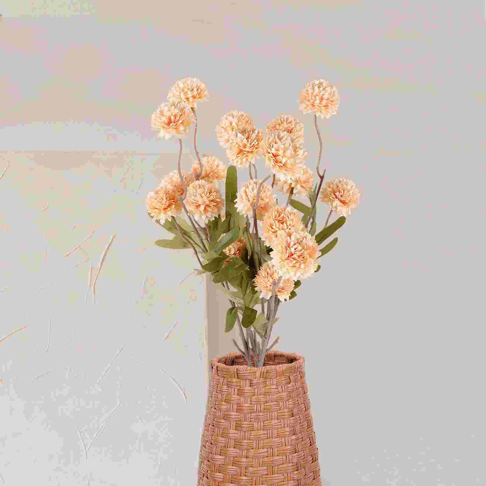 

4 Pcs Mini Artificial Plants Flower Lifelike Dandelion Fake Flowers Faux Dandelions Bride