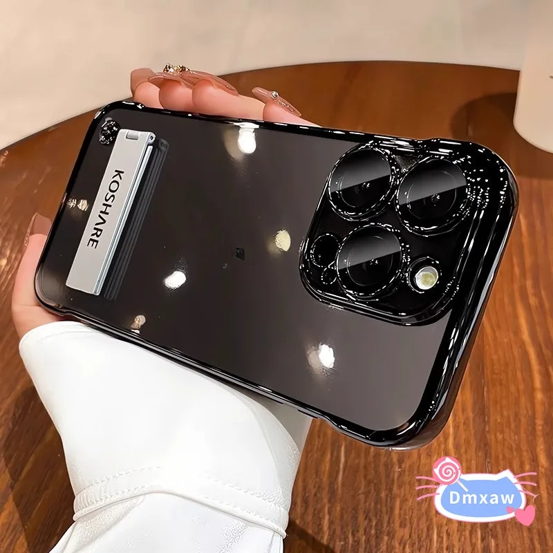 Для Vivo Y75 4G S10 V21 V21S S9E Y73S Y200 5G V20 Pro V15 Z5X Nex 3 Чехол для телефона Металлическая подставка Безрамный прозрачный жесткий чехол (art.: 3920ccdb68c87) - 3920ccdb68c87
