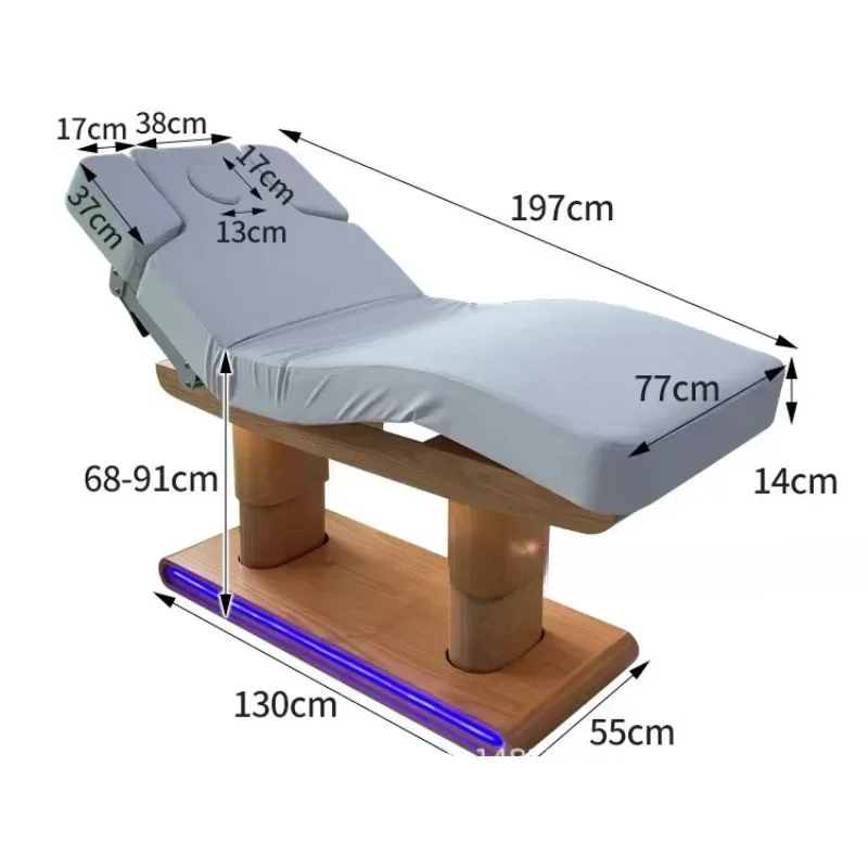 Электрический массажный стол Lash для массажного кресла с откидной спинкой