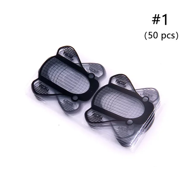 

NEW IN Extension Form PVA 20/50pcs Nail Art French Acrylic UV Gel Tips Extension Builder Form Styling Guide Stencil Manicure Too
