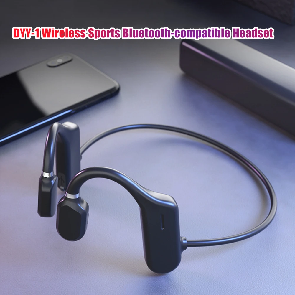 

Wireless Bluetooth Headphones Music Headset Hanging DYY-1 Earphones for Sport Driving Bone Conduction Driving
