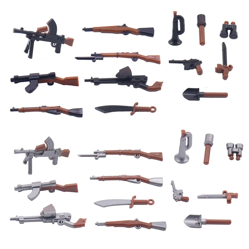 

Полицейское оружие солдатиков, пистолет M1, винтовка, искусственное оружие, военный строительный блок, аксессуары, мини кирпичи, игрушки, под...