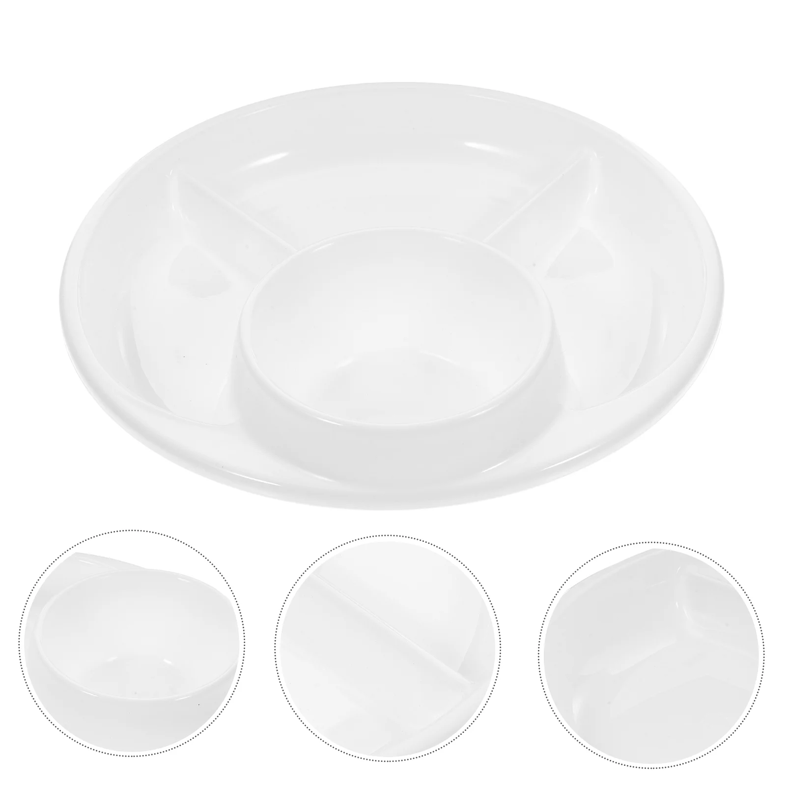 

Divided Plate Plates Serving Tray Dish Dinner Compartment Trays Breakfast Salad Dessert Portion Fruit Appetizer Platter Dishes