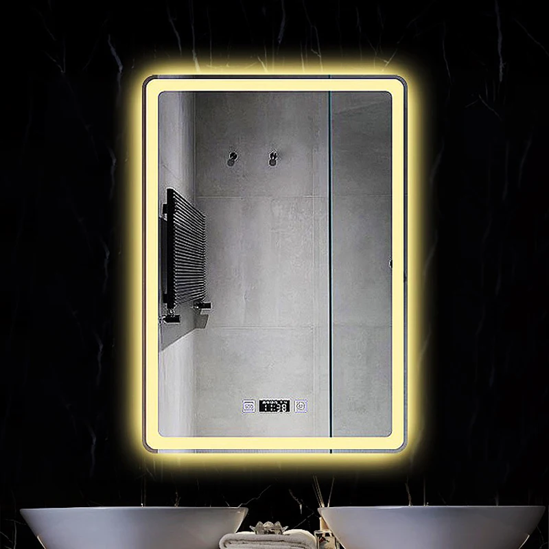 

Nordic Smart Mirror Shower Makeup Lights Fogless Bathroom Mirror Washroom Unbreakable Miroir Salle De Bain Bathroom Fixtures