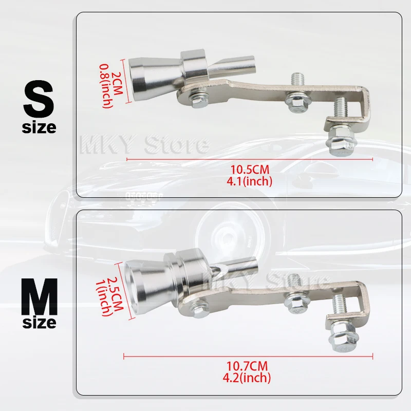 Симулятор свисток выхлопных газов поддельный турбо труба звуковой глушитель