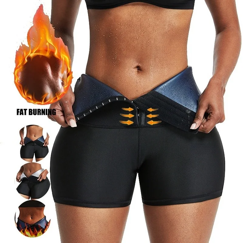 

Sauna Sheath Slimming Pants Shapewear Women Waist Body Sweat Shorts Leggings Fitness Trainer Thermo Fajas Gym Tummy Shaper Belt