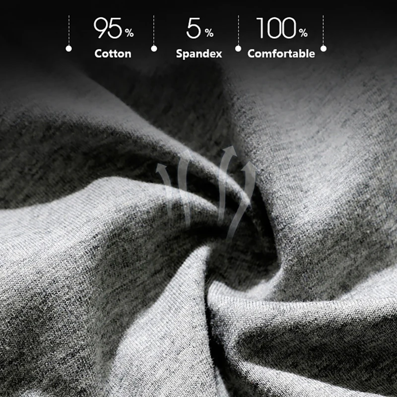 FK New Men's Cotton Underwear Fashion Low-Waist Color Matching Boxer Shorts Male Breathable Boxers Underpants Sexy Panties 3Pcs