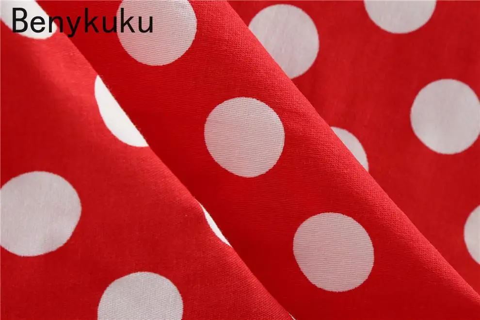 Летнее платье в красный горошек стиле ретро Одри Хепберн винтажная распашная