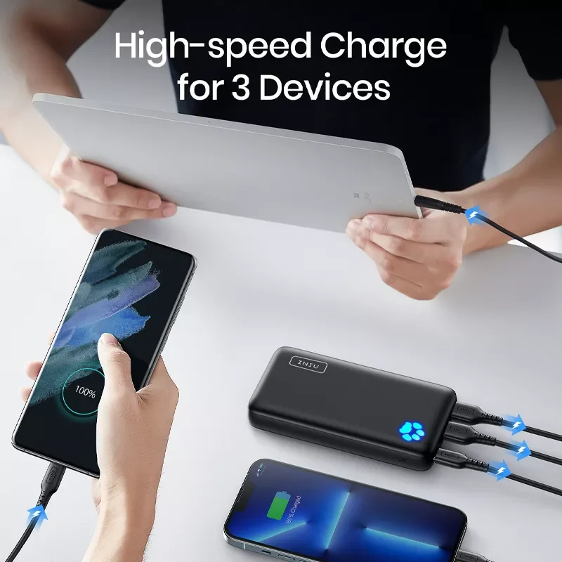Фото Внешний аккумулятор INIU на 20000 мА · ч с портом USB Type-C и поддержкой быстрой зарядки №4
