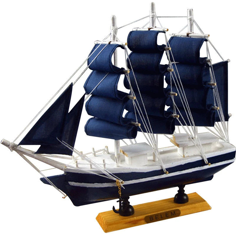 Europejskie drewniane akcesoria żeglarskie Sztuka Dom Salon Stół Figurki Dekoracja Model Pokój Biuro Ozdoby na biurko Rękodzieło