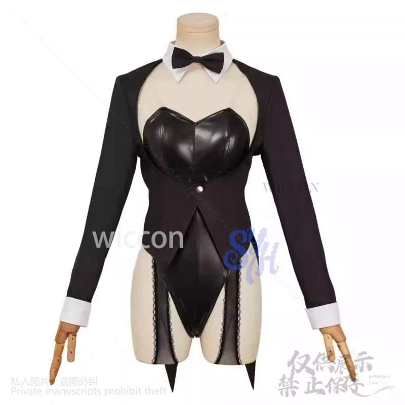 Фото Аниме My Dress Up Косплей Китагава Марин Костюм Сексуальный кролик Кроличий хвост Комбинезон из искусственной кожи Jirai Kei Girls Kawaii Повязка на голову Хэллоуин №2