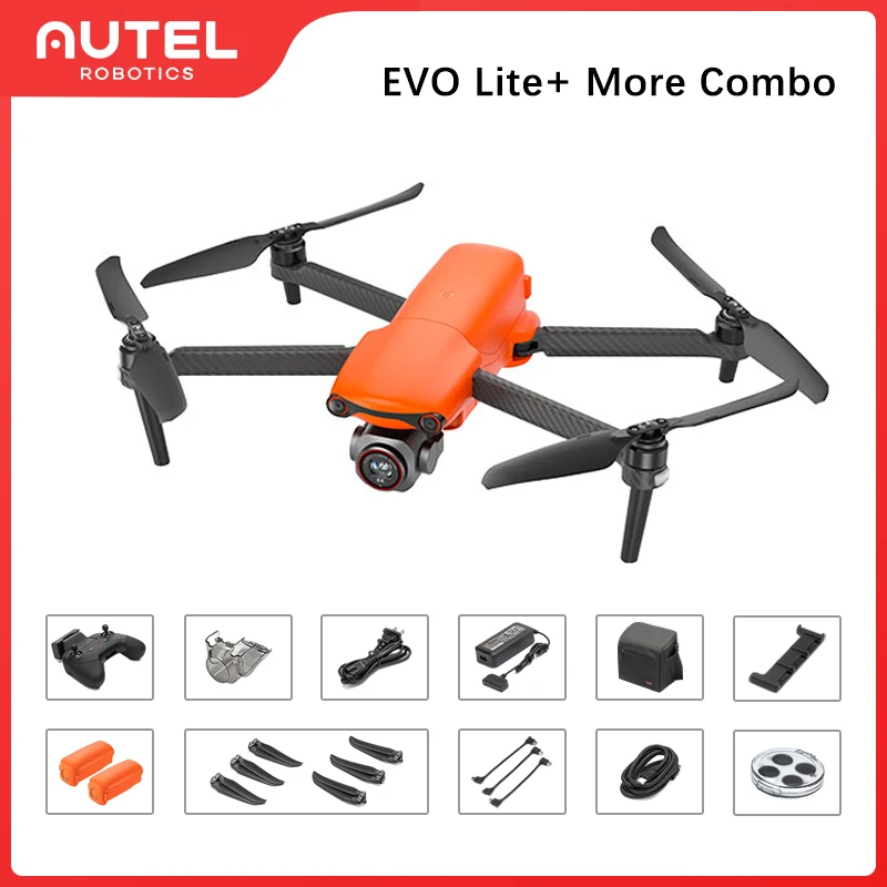 Autel Robotics-Dron EVO Lite/Lite + Fly More Combo, profesional, cardán...