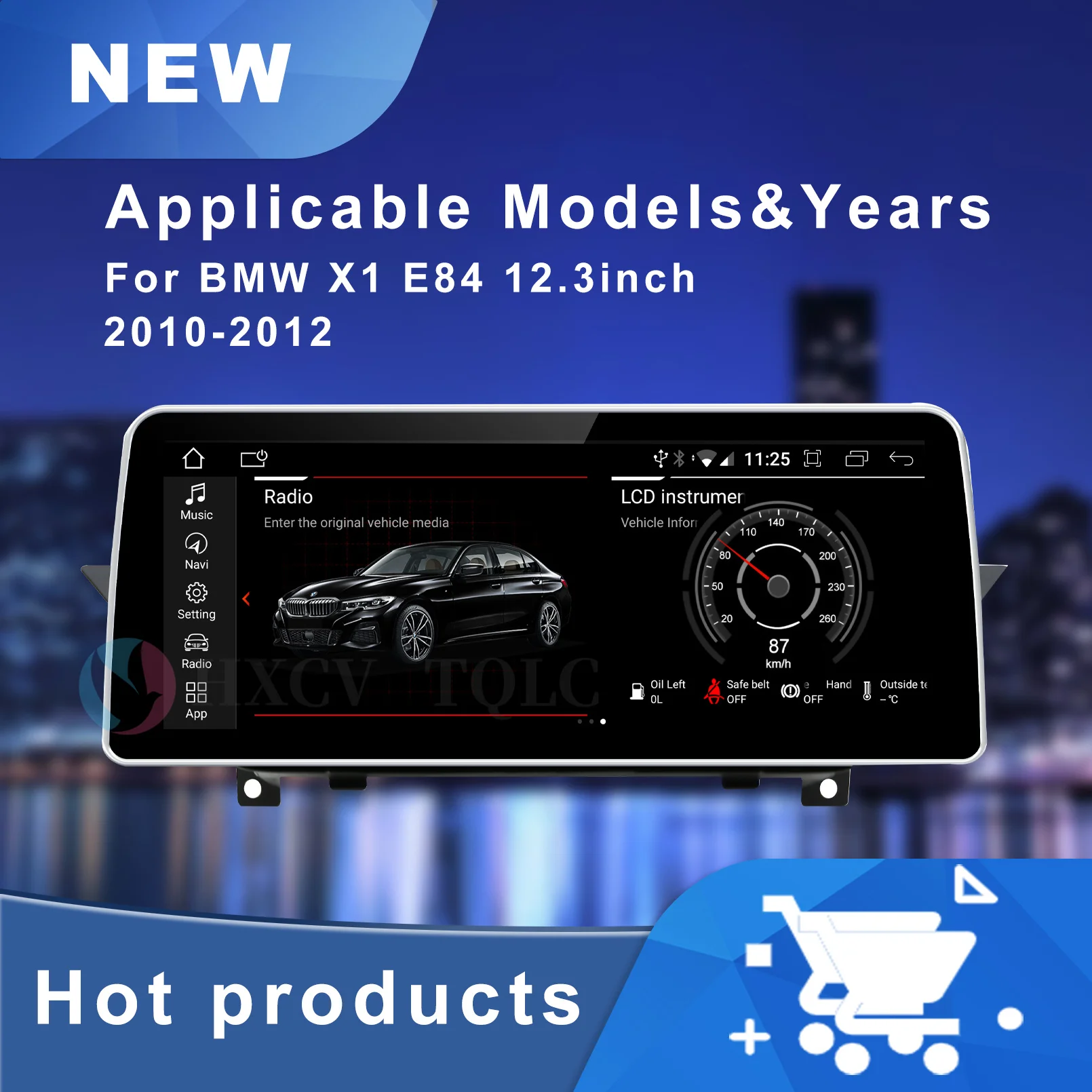 

Android Smart Car Radio for BMW X1 E84 2010-2012 Car Audio Gps Navigator 4G Car Stereo DVD Multimidia with Carplay 12.1Inch