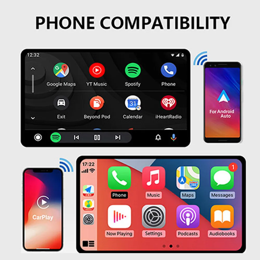 2022 Новый беспроводной автомобильный адаптер Android Carplay Ai Box мультимедийная коробка