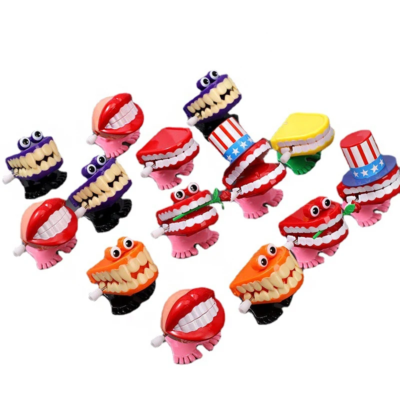 

Funny Jump Tooth Clockwork Toys & Hobbies On the Chain Beating Teeth with Eyes Baby & Toddler Toy Gifts for Children's Birthdays