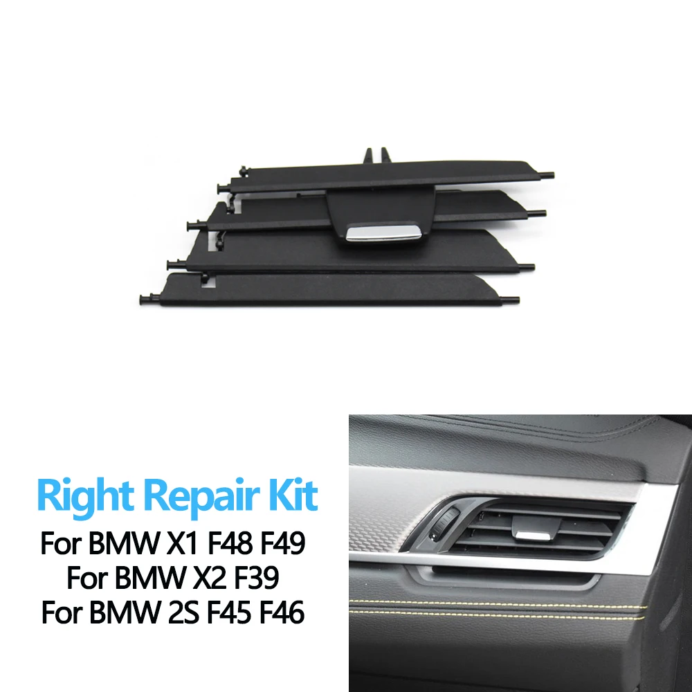 

Автомобильный передний кондиционер Dashbpard, средний левый правый комплект для ремонта вентиляционной решетки для BMW X1 X2 2 серии F48 F49 F39 F45 F46