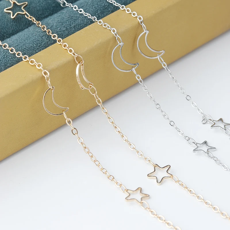 5 метров/рулон медная цепочка золотистые серебристые пустотелые металлические