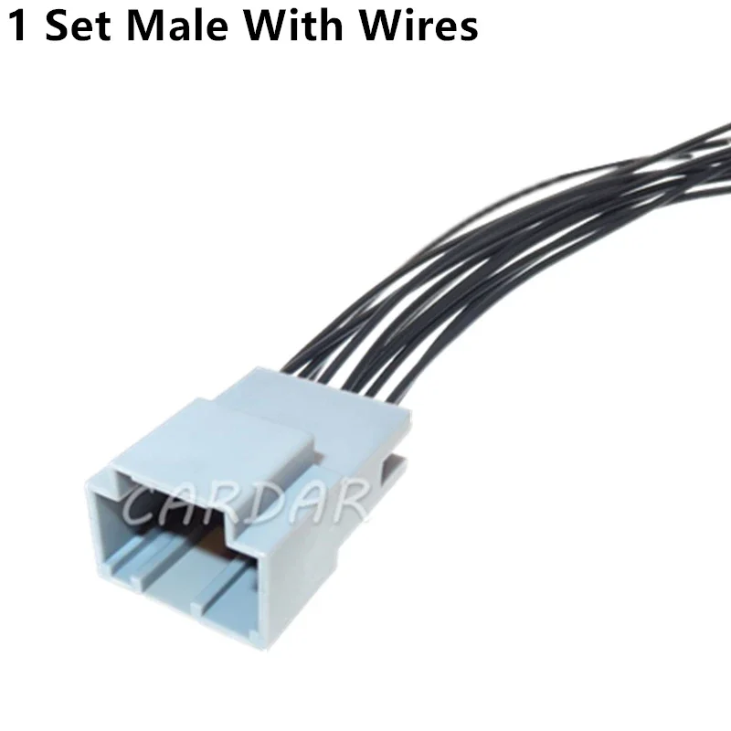 1 комплект, 12-контактный 30968-1128 30700-1121, 1 серия, автомобильная розетка переменного тока в сборе, автоматический незапечатанный адаптер, автомобильный сменный разъем