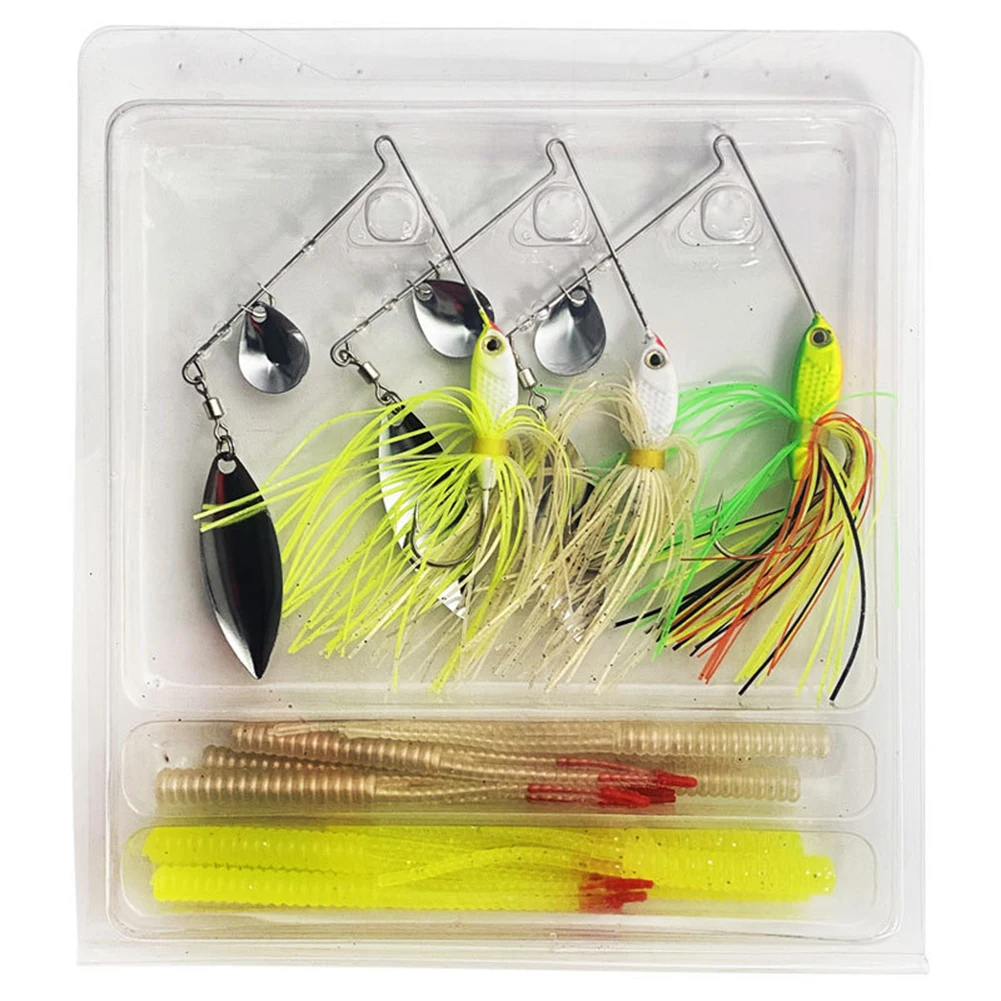 12g/17g Wobbler Spinners Sequins Fishing Lure Artificial Metal Jig Hard Bait DIY Spinnerbatis Buzzbaits Rubber Jig Lures Pesca