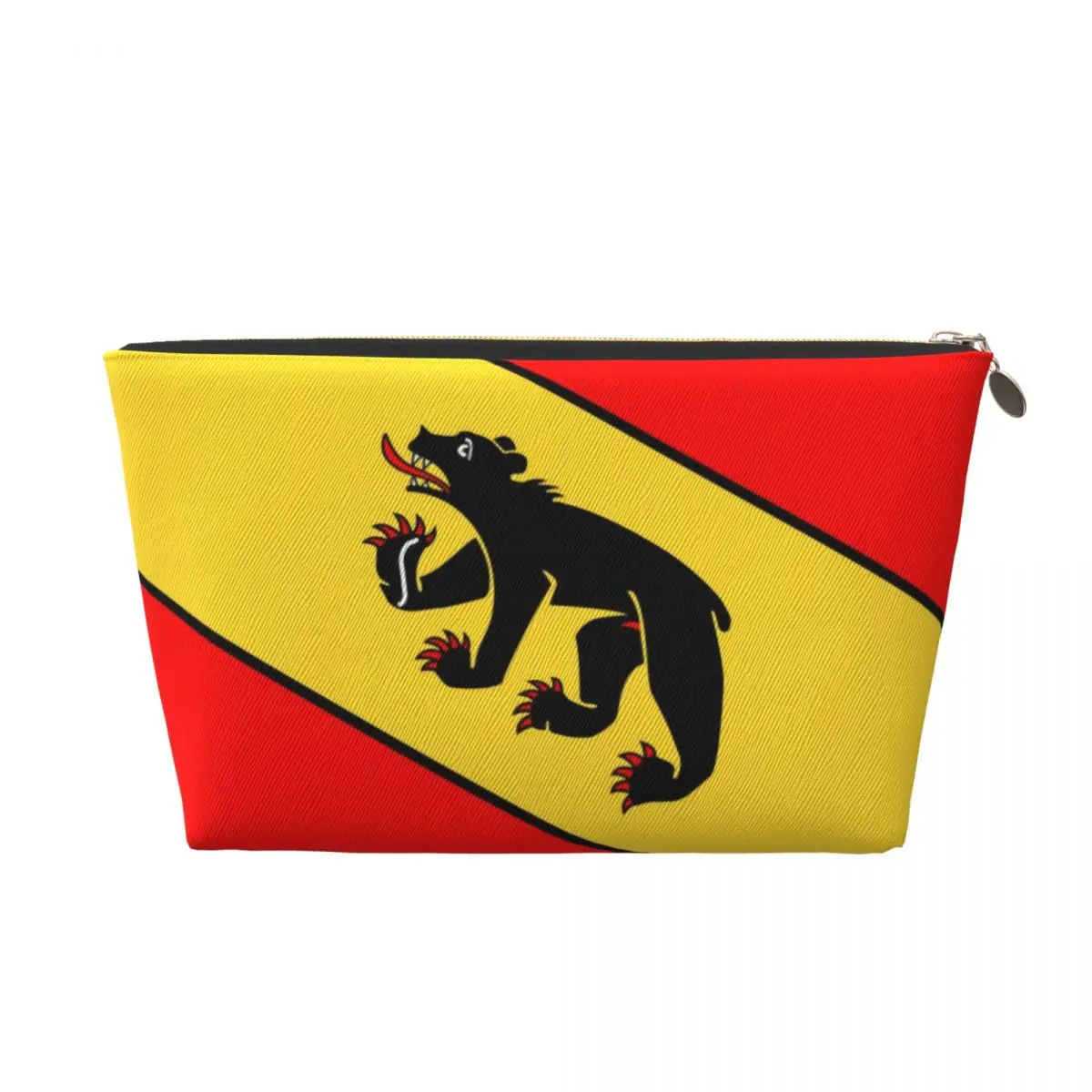 Пользовательский Бернский медведь Швейцарский флаг сумочка для туалетных