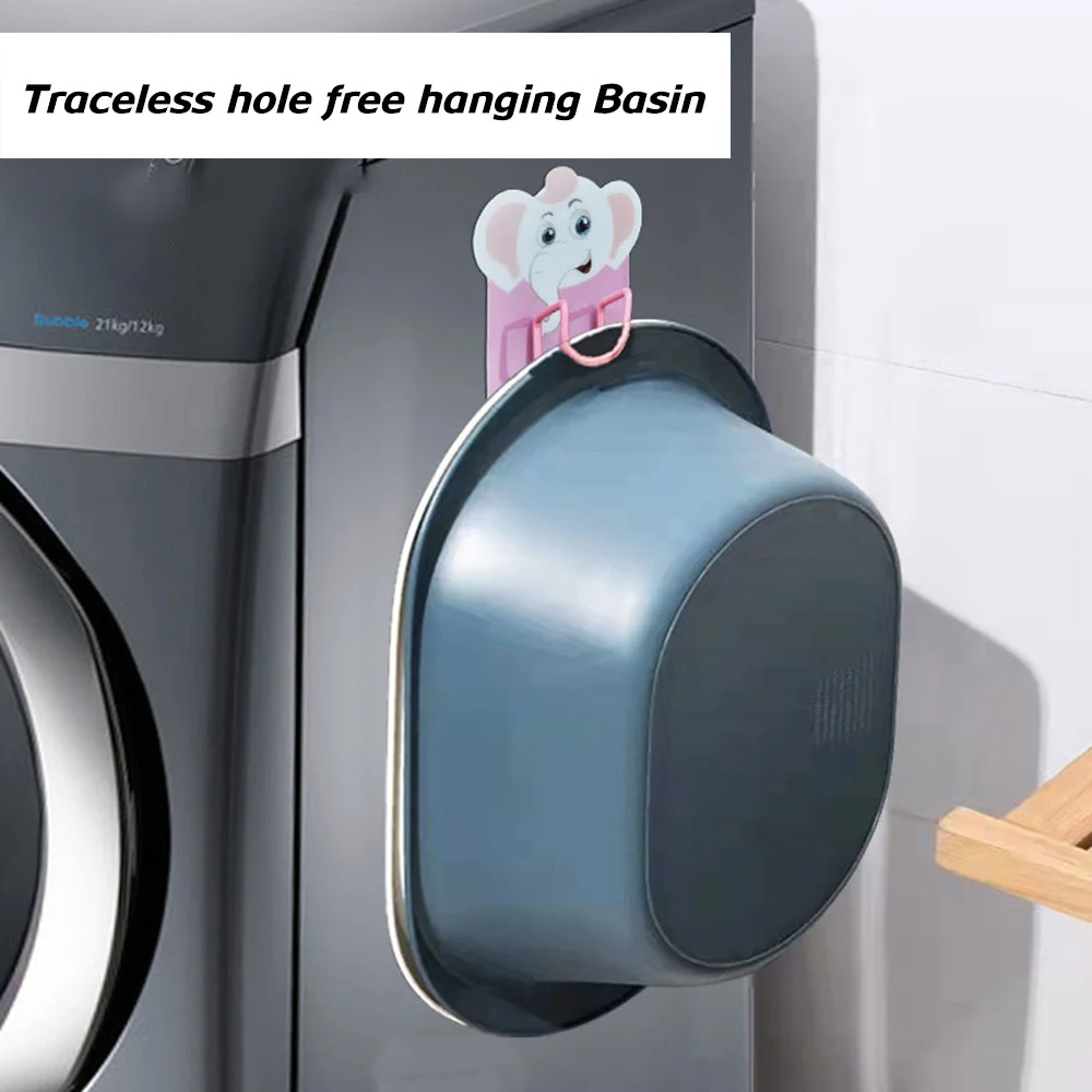 

Креативные бытовые крючки без пробивания отверстий, настенный подвесной пластиковый многофункциональный стеллаж для кухни, ванной, водоне...