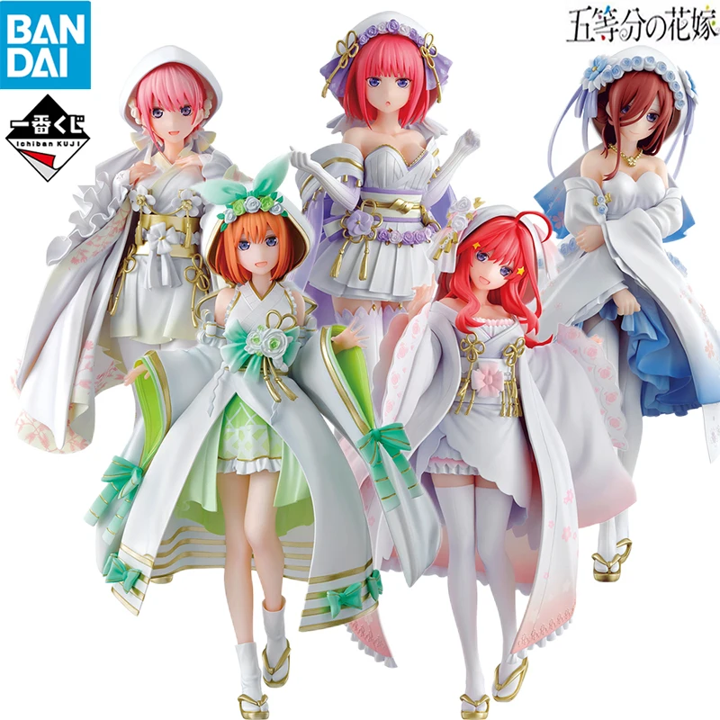 

Фигурки героев аниме BANDAI Ichiban Kuji The quintessence Quintuplets Nakano Ichika Nino Miku Yotsuba Itsuki, игрушки в подарок
