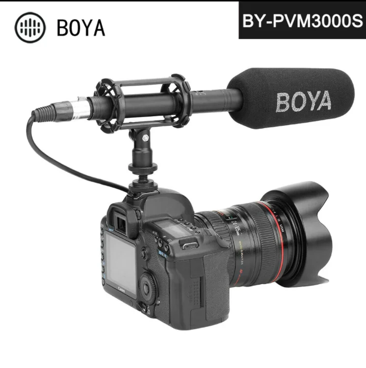 

BOYA BY-PVM3000S Handheld Shotgun Microphone 70 Supercardioid Electret Condenser Mic for Canon Nikon Sony DSLR Camera Camcorder