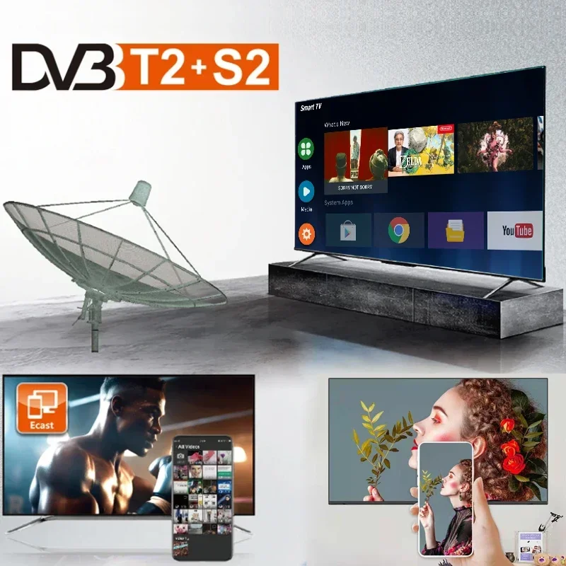 Фото 2024 75-дюймовый изогнутый 4K Smart TV Ultra HD LED с Android OS, Wi-Fi, голосовым управлением и большим экраном для развлечений №4