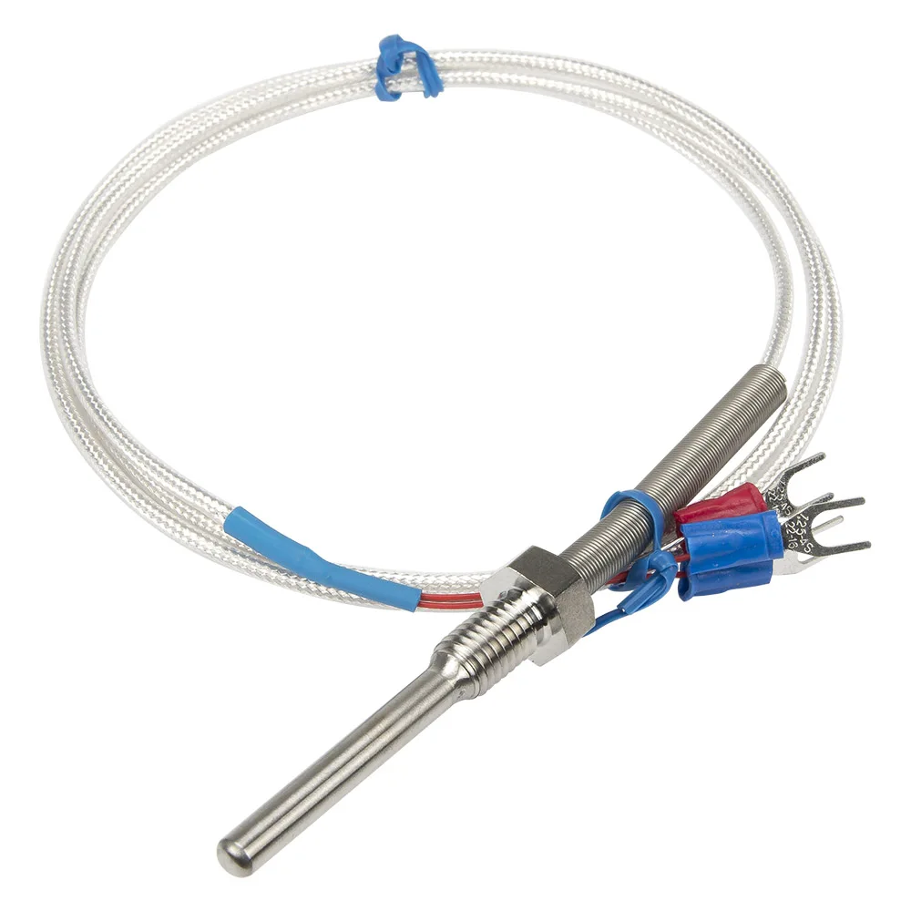 FTARP09 PT100 type 1m PTFE cable 50mm probe head RTD temperature sensor 1/4 3/8 1/2 inch M6 M8 M12 M16 M20 M27 thread