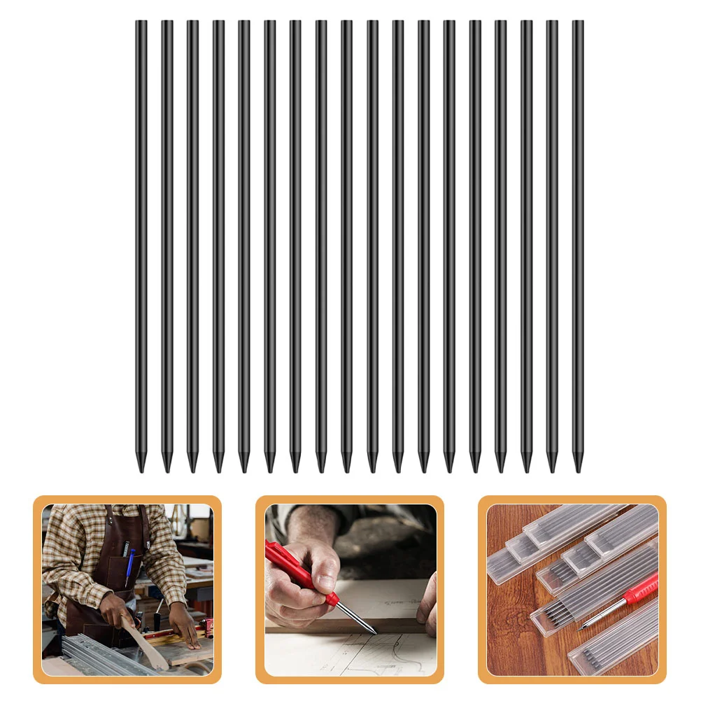 

24 Pcs Replacement Refill Solid Metal Metal Pencils Refills Woodworking Carpenter Adjustable Deep Hole Graphite Construction