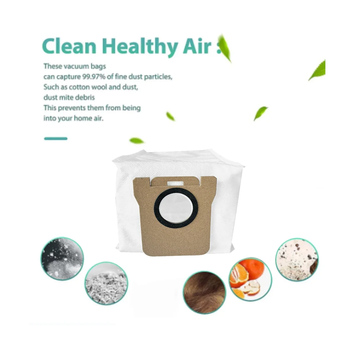 20 шт. запасные мешки для пыли робота-пылесоса Xiaomi Mijia Omni 1S X10