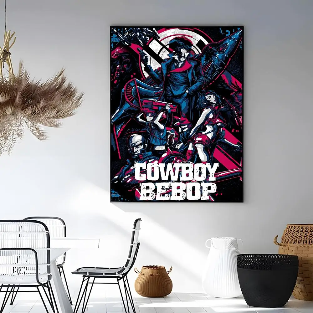 Фото Постеры C-Cowboy-ES B-BeBop-PS, акварельные настенные принты, декор для комнаты, самоклеящиеся художественные постеры, водонепроницаемая бумага №5