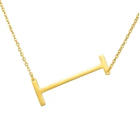 hot sale gold color initial necklace charm letter necklace name jewelry for women accessories girlfriend best gift