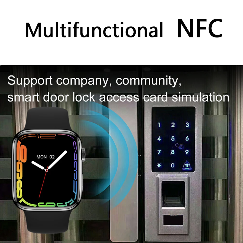 LEMFO Смарт часы Iwo 14 Pro Max Series 7 для мужчин и женщин умные с Bluetooth беспроводной