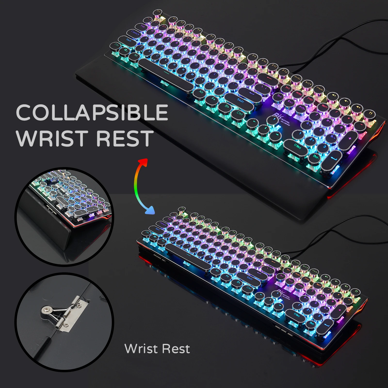 Клавиатура игровая Механическая с RGB-подсветкой 108 клавиш | Компьютеры и офис