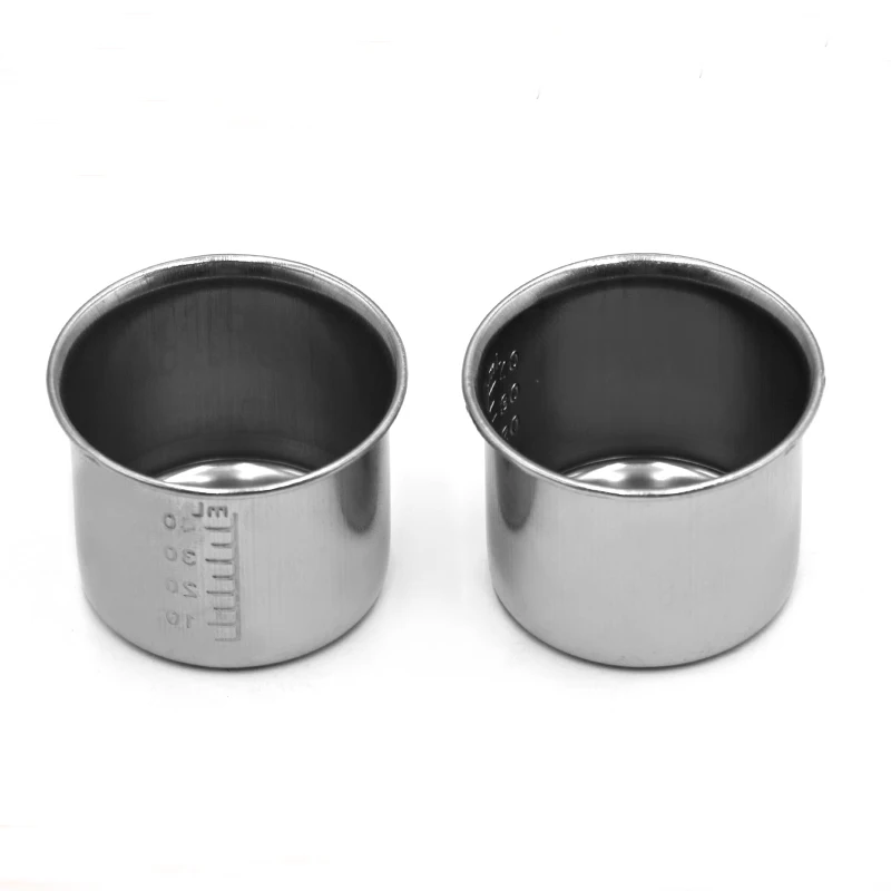 

304 stainless steel instrument medication cup, liquid measuring cup with a scale 40ml liquid measuring cup