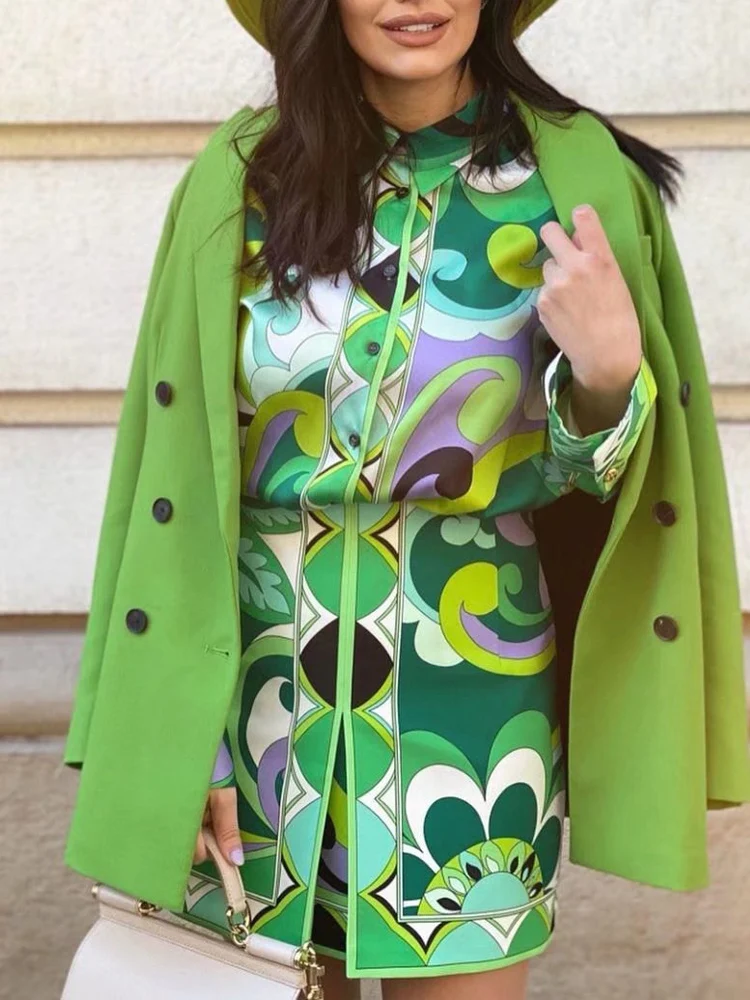 TRAF Print Bermuda Shorts Women Summer High Waist Shorts Woman Fashion Streetwear Short Pants Women Beach Casual Shorts Female