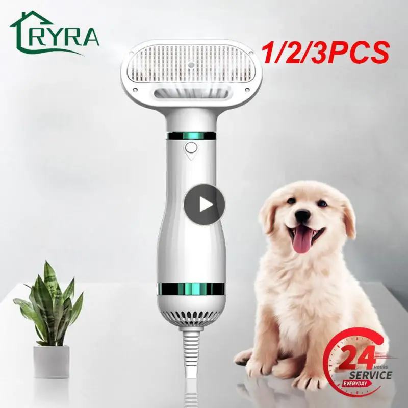 

1/2/3PCS 2-In-1 Pet Dog Dryer Quiet Dog Hair Dryers and Comb Brush Grooming Kitten Cat Hair Comb Puppy Fur Blower Adjustable