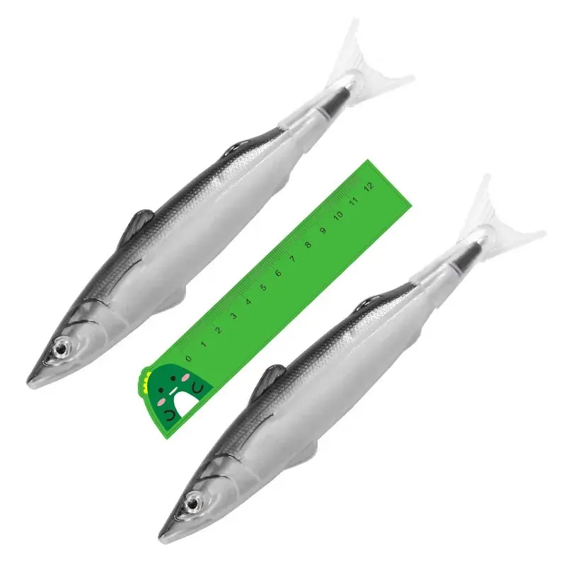 

2 шт. шариковая ручка с морской рыбой 0,5 мм, милая креативная забавная Студенческая офисная Канцелярия, школьные принадлежности