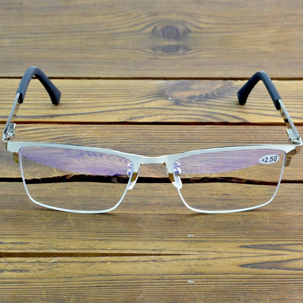 NOMANOV деловые очки для чтения с противоскользящим покрытием в полуоправе мужские