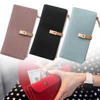 fashion womens long wallet female purses coin ladies wallet pu leather clutch money bag card holder womens cardholders