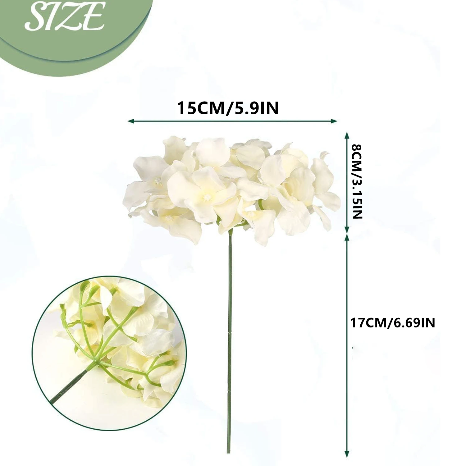 

Искусственная шелковая гортензия