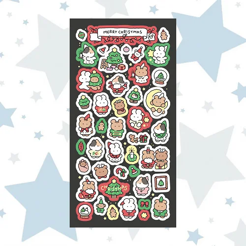 

Рождественские наклейки в корейском стиле