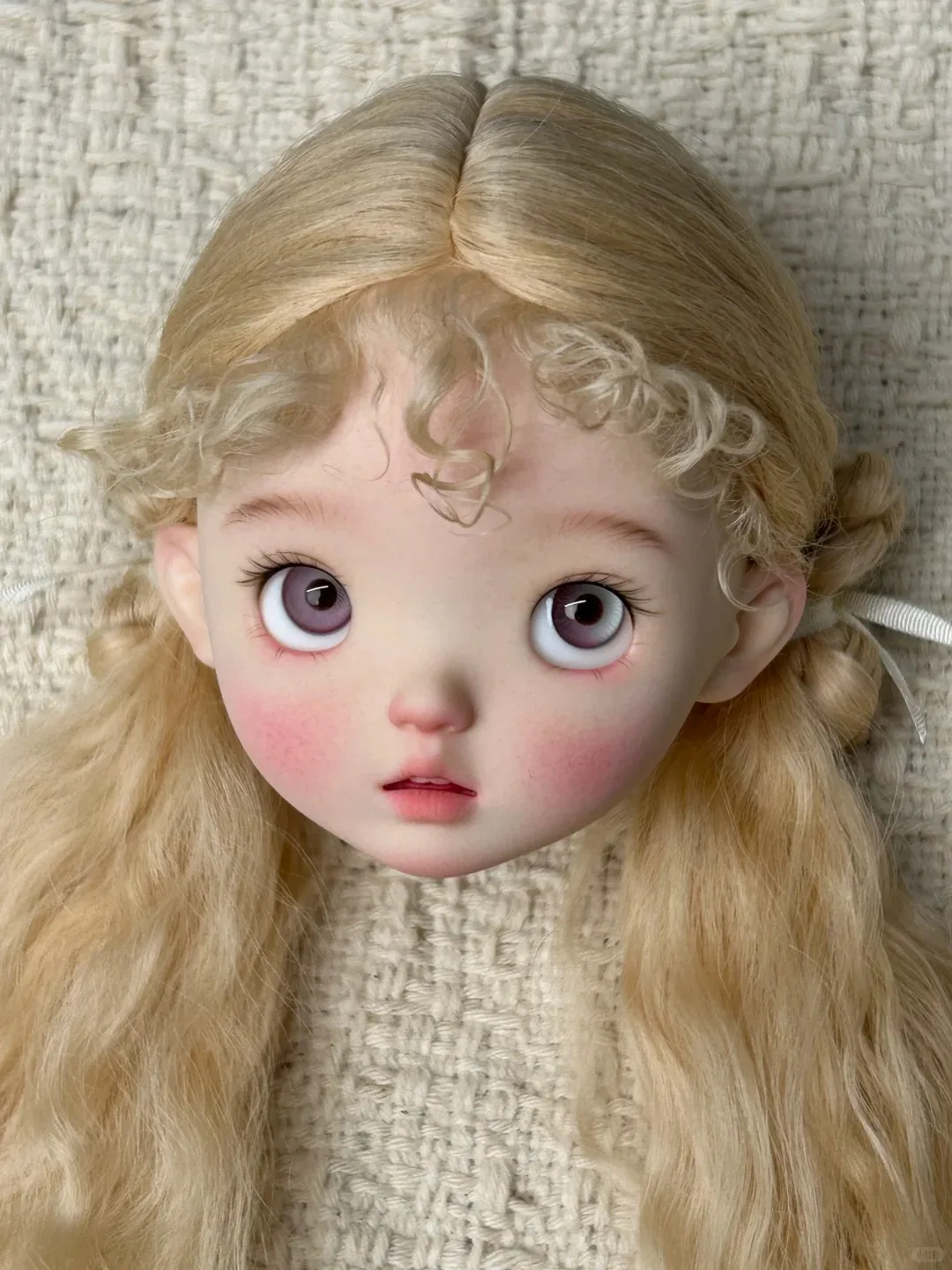 Фото Голова куклы SD BJD в масштабе 1/6 - nimo, красивая девушка, игрушка из смолы, высококачественный макияж, только голова, подарок.