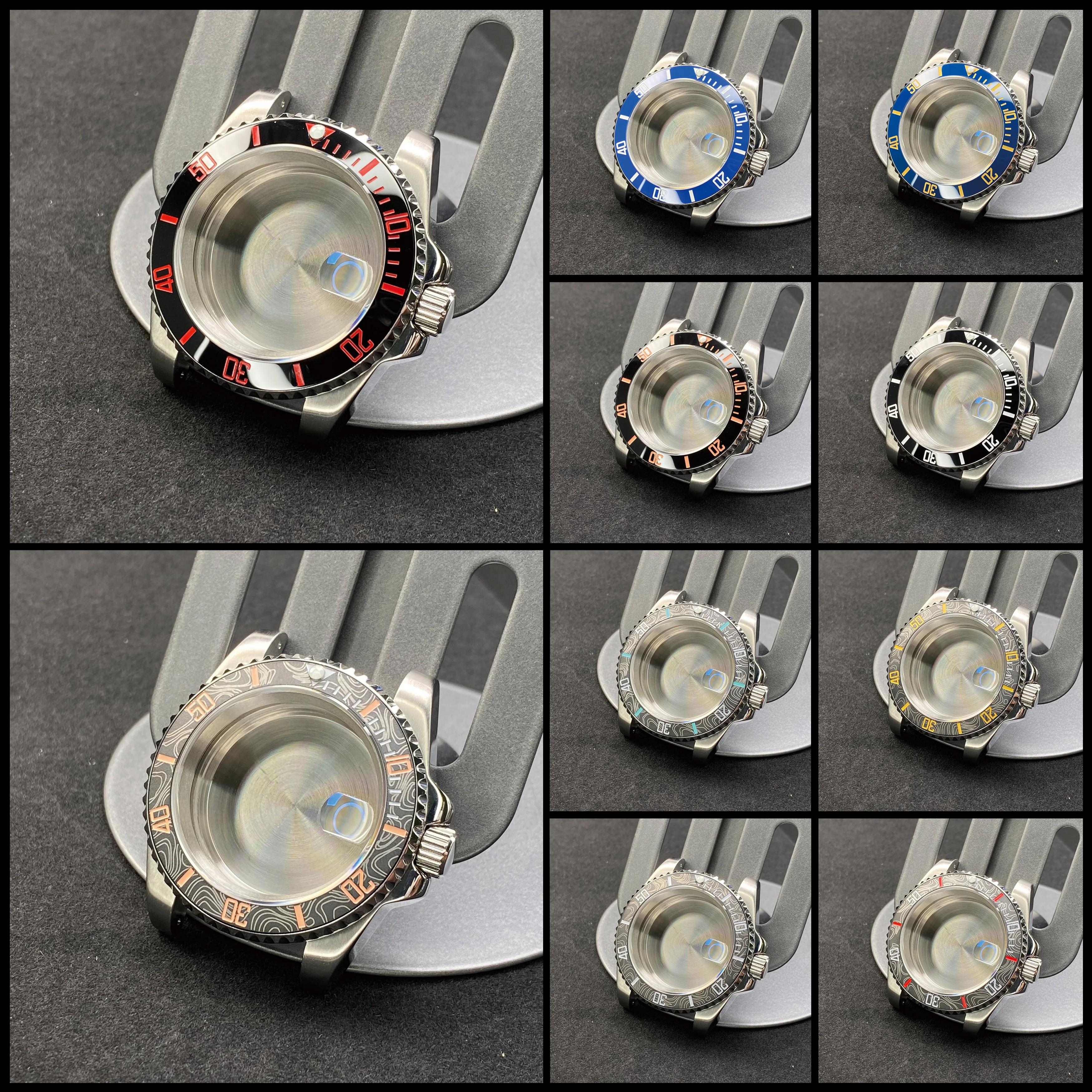 Мужской корпус 40 мм SUB/GMT с сапфировым стеклом детали для часов NH35/NH36 механизм