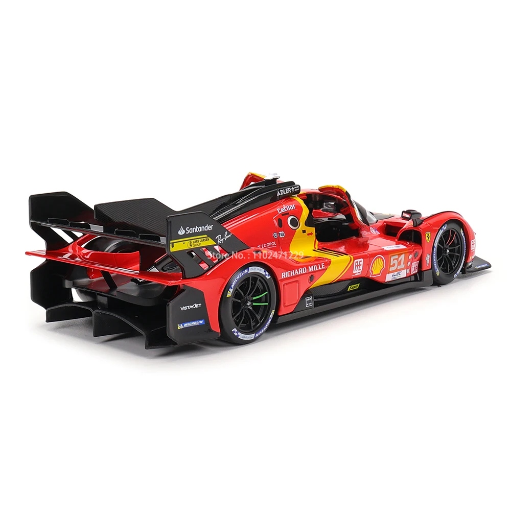 Bburago Ferrari 499P LMH Литая Под Давлением Модель Автомобиля Масштаб 1:24 488 250GTO FXXK 458