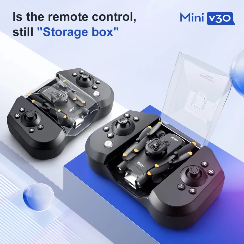 Фото Дрон Lenovo Mini V30 8K с HD-съемкой, профессиональный радиоуправляемый FPV-дрон с пятисторонним интеллектуальным обходом препятствий, миниатюрный, удобный, с GPS №5