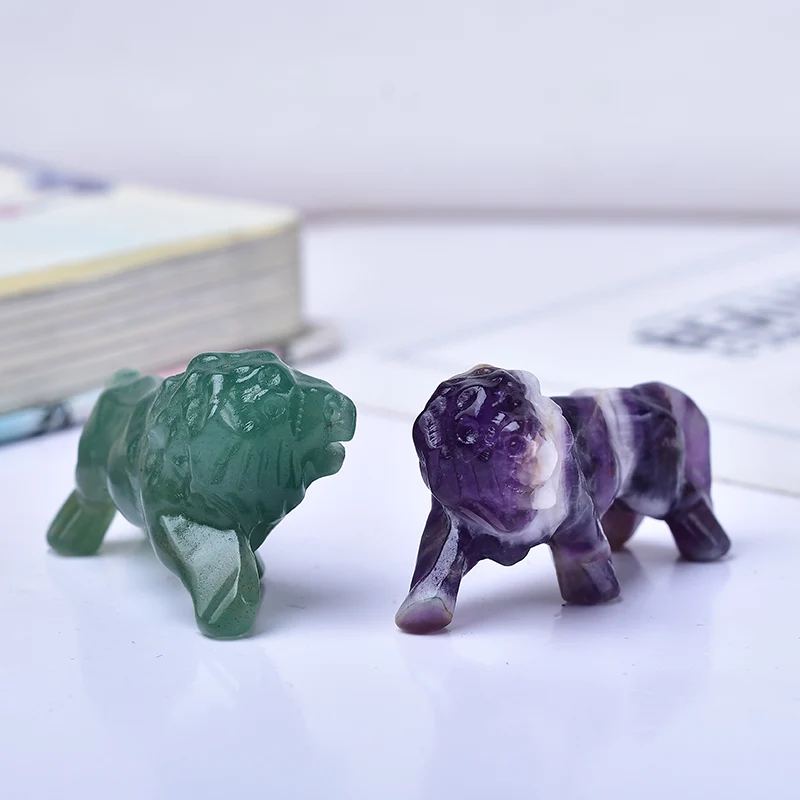 Природный кристалл обсидиан Lion. Подходит для друзей в качестве подарка